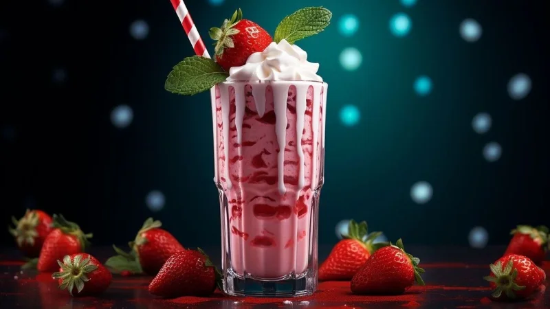 Çilekli Milkshake